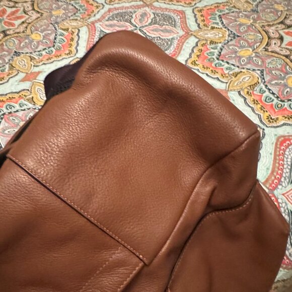 Tan and Black Coach Backpack - Picture 4 of 12